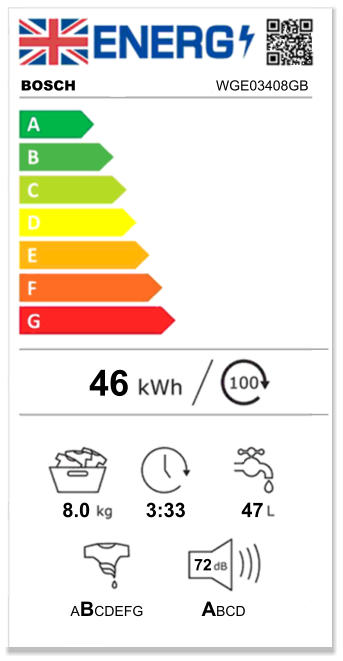 BOSCH                              WGE03408GB                     46               8.0          3:33          47                                        72                  ABCDEFG               ABCD